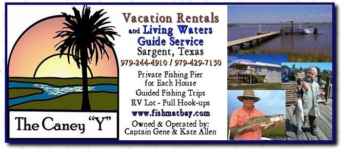 Click here for The Caney "Y"  Vacation Rentals and Living Waters Guide Service